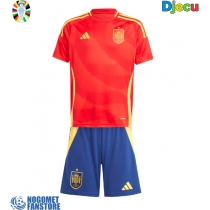 Španjolska Domaci Dres za djecu EP 2024 Kratak Rukav (+ Kratke hlače)